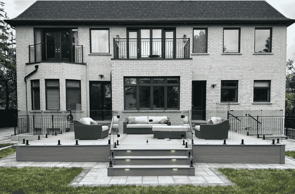 Trex composite decking logo, TimberTech decking logo, Fiberon composite decking logo